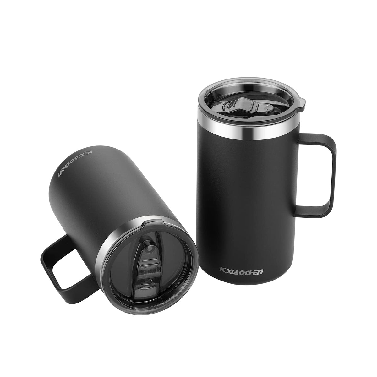 KXIAOCHEN 20 oz Insulated Coffee Mug, Coffee Cup with Lid and Wide Handle