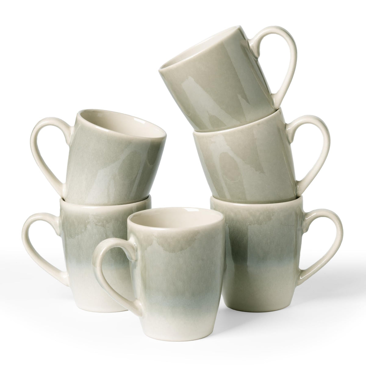 famiware Jupiter Coffee Mugs Set of 4, 13oz Coffee Mug Cups with Handle