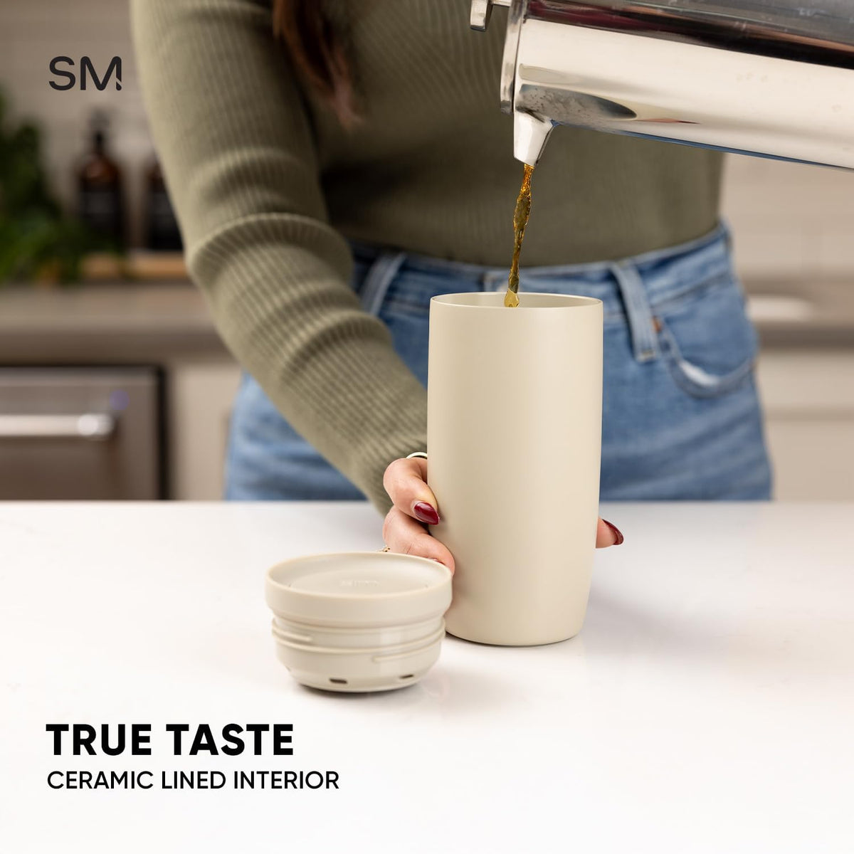 Simple Modern Insulated Travel Coffee Mug 360° Lid | 16oz | Green