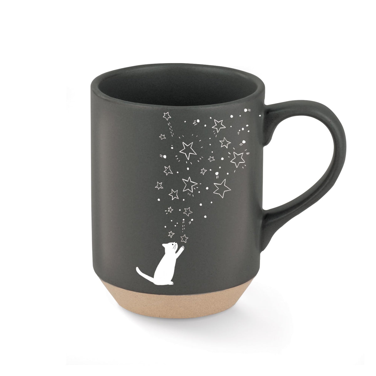 Fringe Studio Celestial Dog Stoneware Mug, 12 fl oz, Navy, 429017