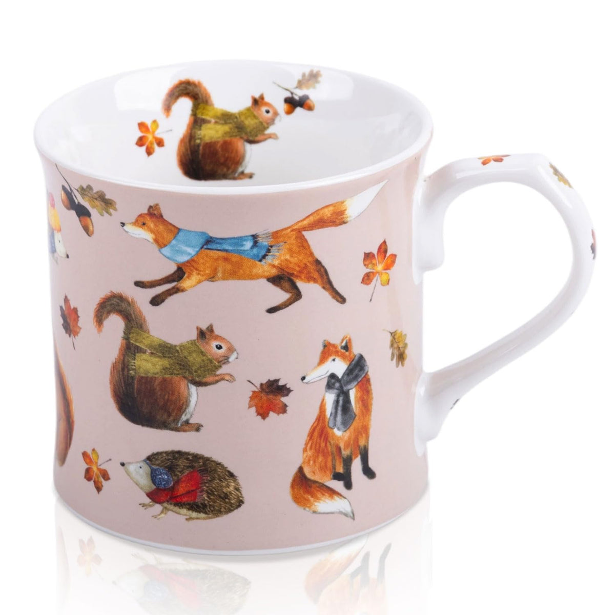 Spring Hummingbird Floral Coffee Mug, 12oz Dark Teal Ceramic Mug with Wisteria and Fluttering Hummingbird, Elegant Gift Mug for Mom, Women & Bird Lovers, Designed in England by Harvest Green Studio