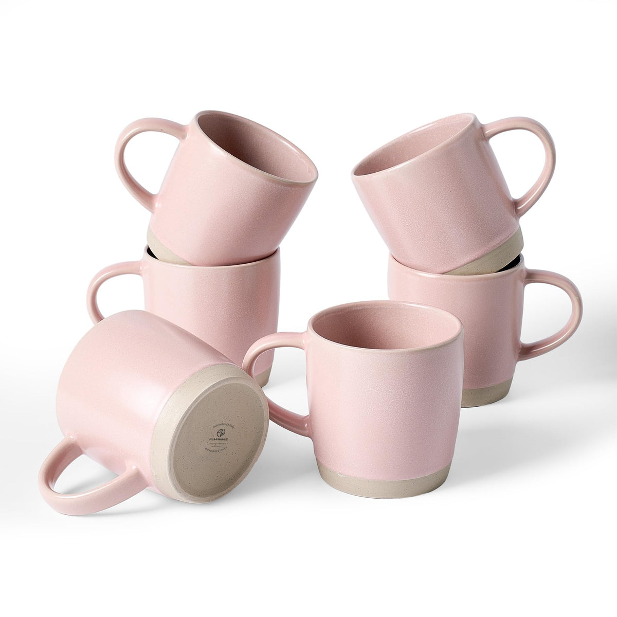 famiware Coffee Mugs Set of 6, 13 oz Mug Set, Ceramic Cup Set with Handle