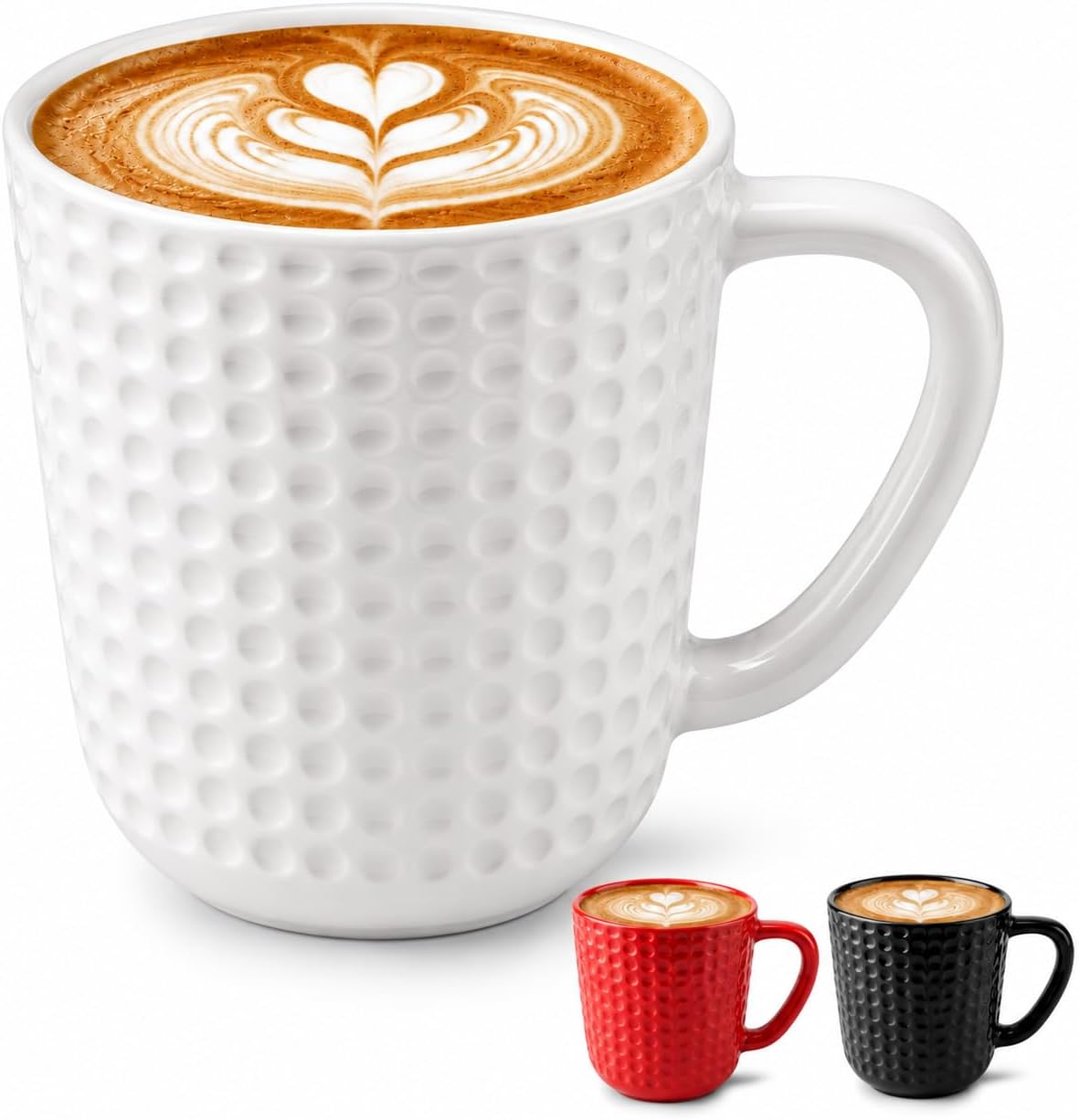 Large Coffee Mug, 20 oz White Coffee Mugs, Ceramic Coffee Cup with Handle