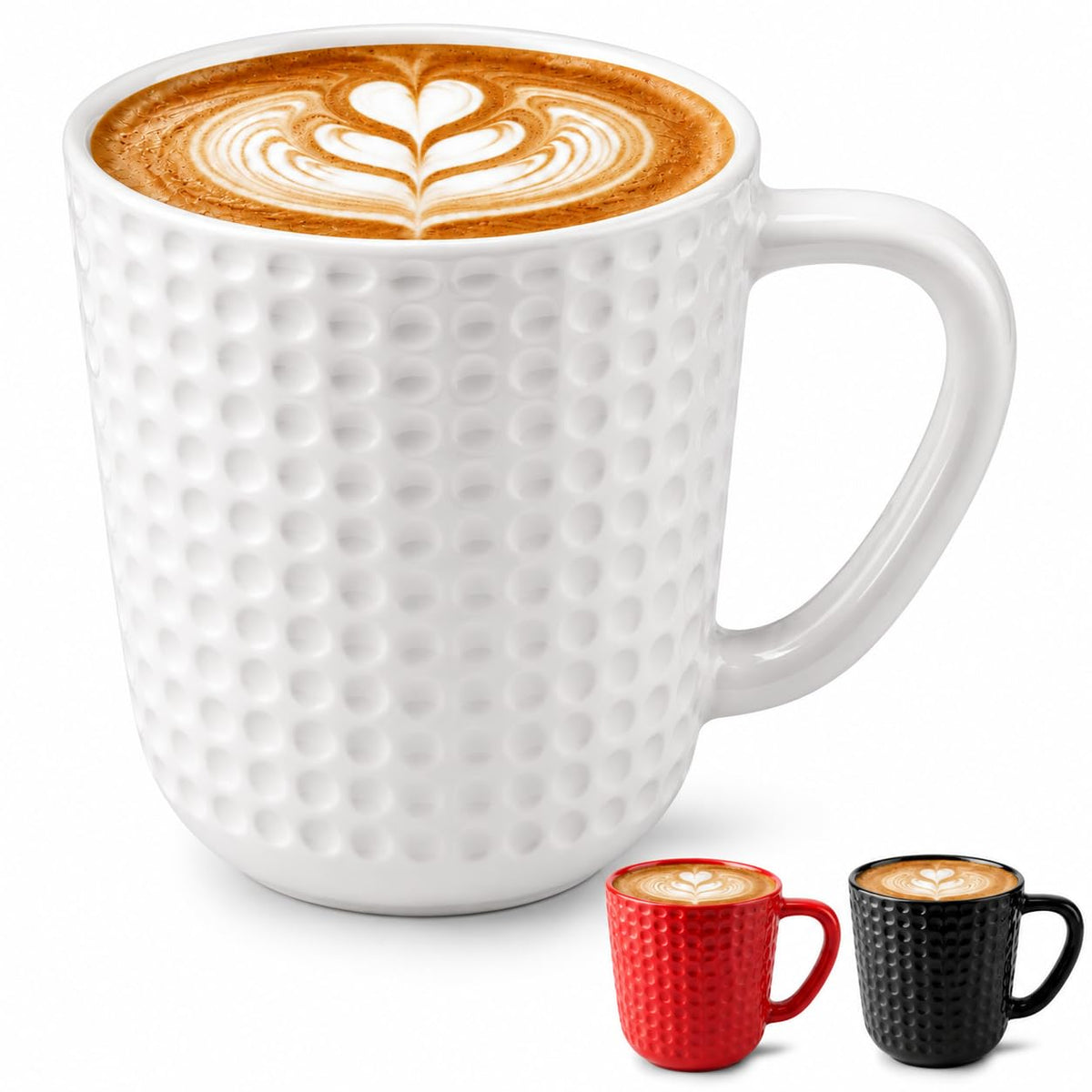 Large Coffee Mug, 20 oz White Coffee Mugs, Ceramic Coffee Cup with Handle