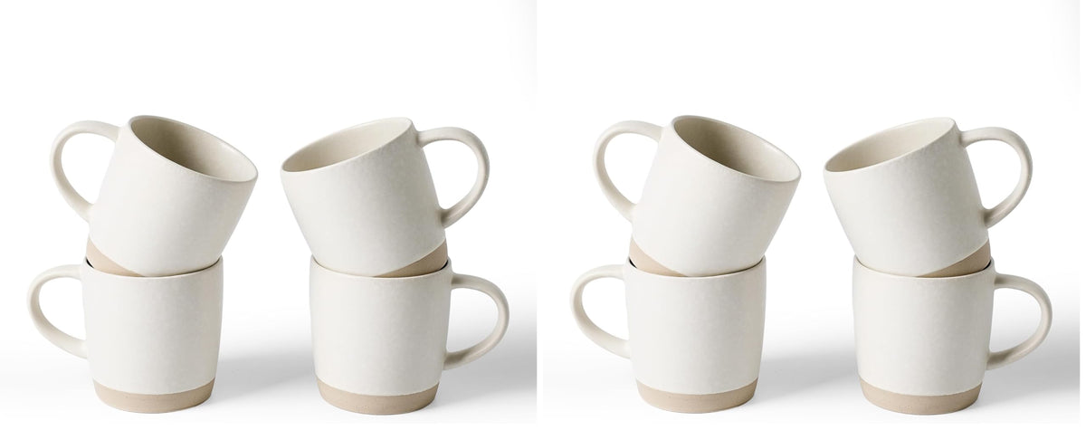famiware Coffee Mugs Set of 6, 13 oz Mug Set, Ceramic Cup Set with Handle