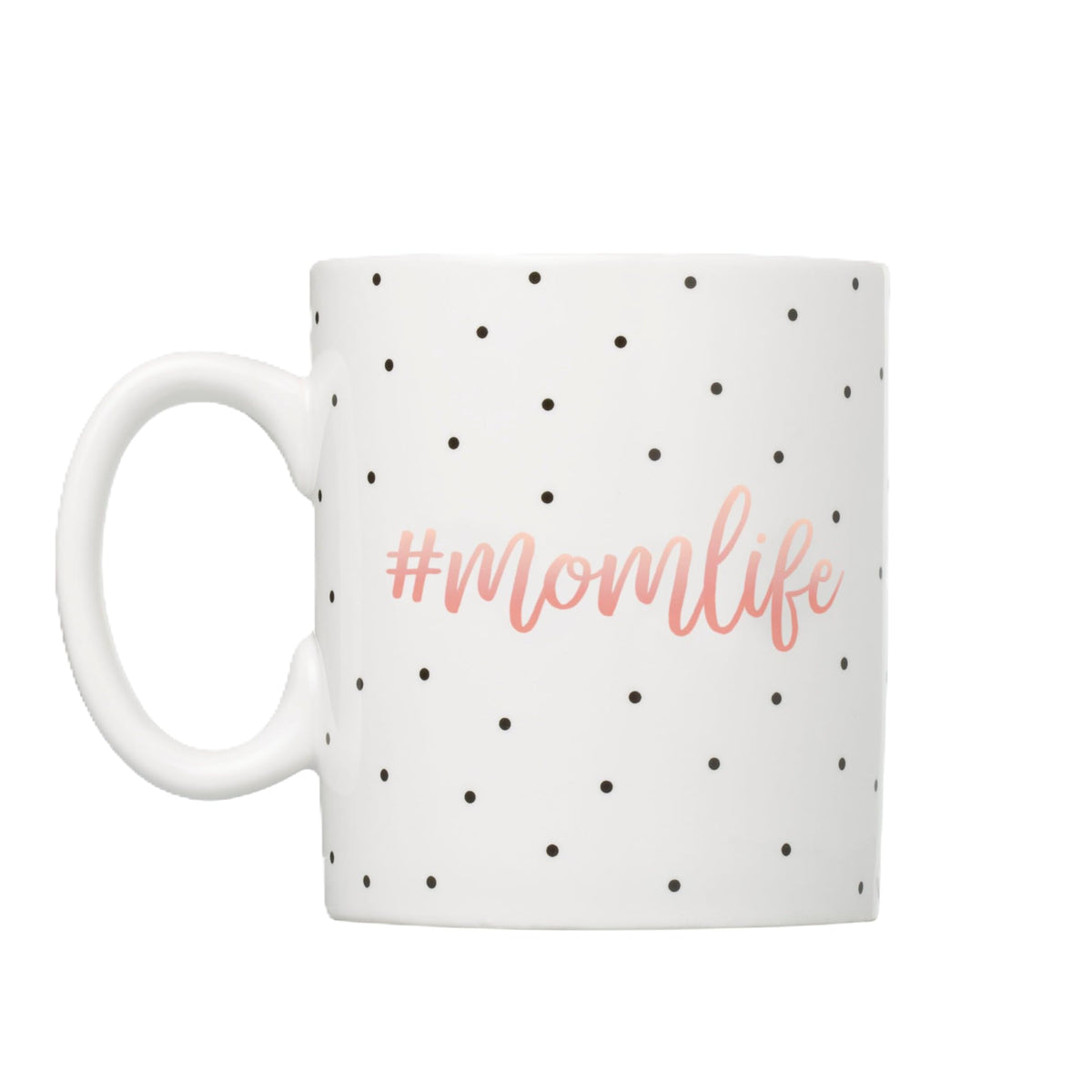 Little Pear #MomLife Polka Dot Mug