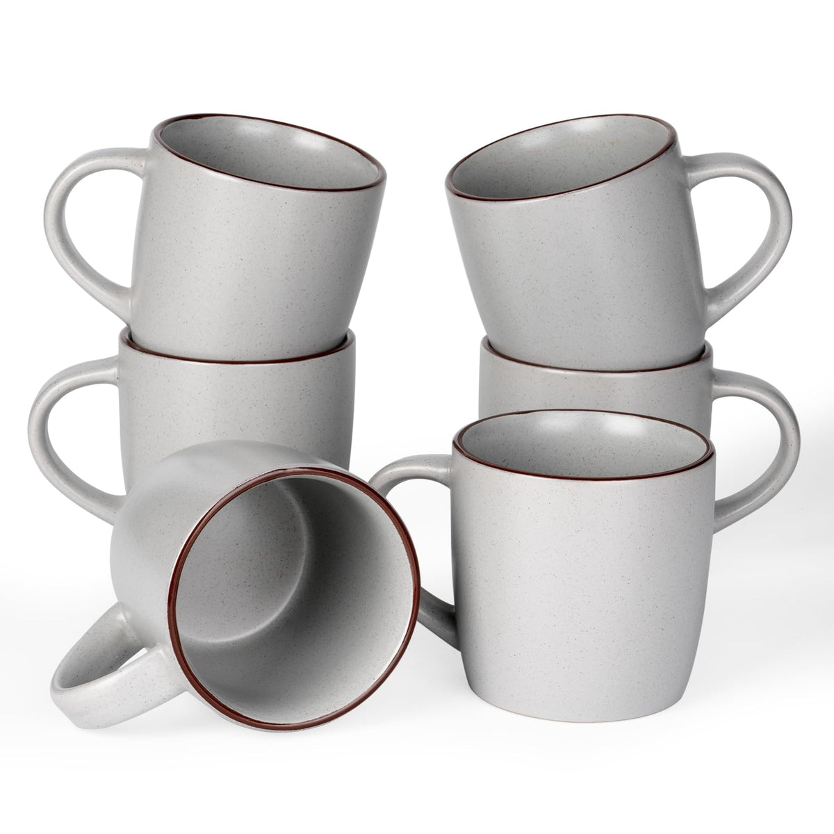 famiware Mercury Coffee Mugs 13 oz, Coffee Mugs Set of 4 with Handle, Cups for Latte, Hot Tea, Cappuccino, Mocha, Cocoa, Multi-color