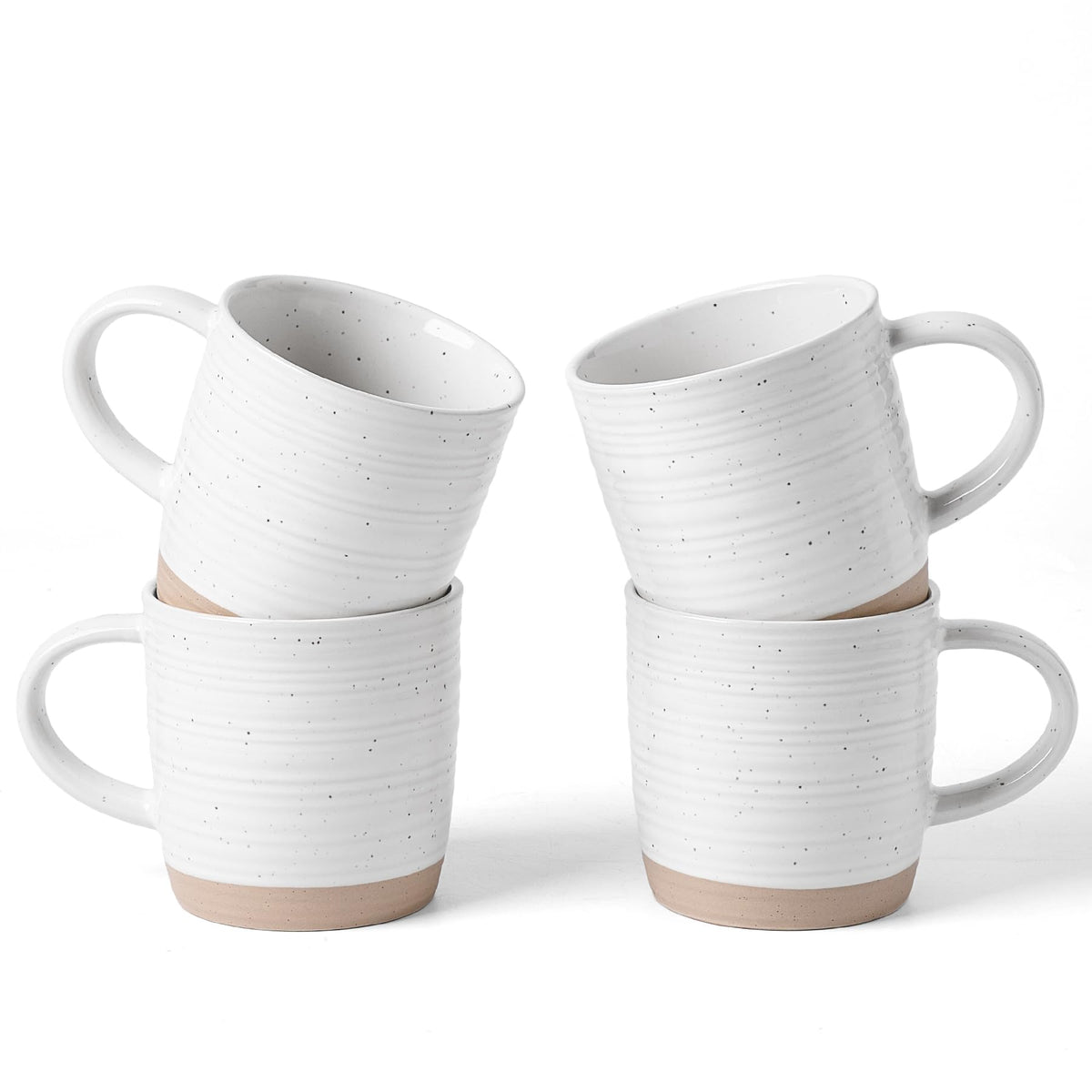 famiware Coffee Mugs Set of 6, 13 oz Mug Set, Ceramic Cup Set with Handle