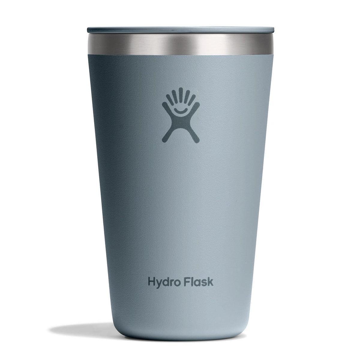 Hydro Flask All Around Tumbler Press-In Lid, Insulated Travel Mug, Stainless Steel Coffee Cup 16 Oz Tonal Birch Gray