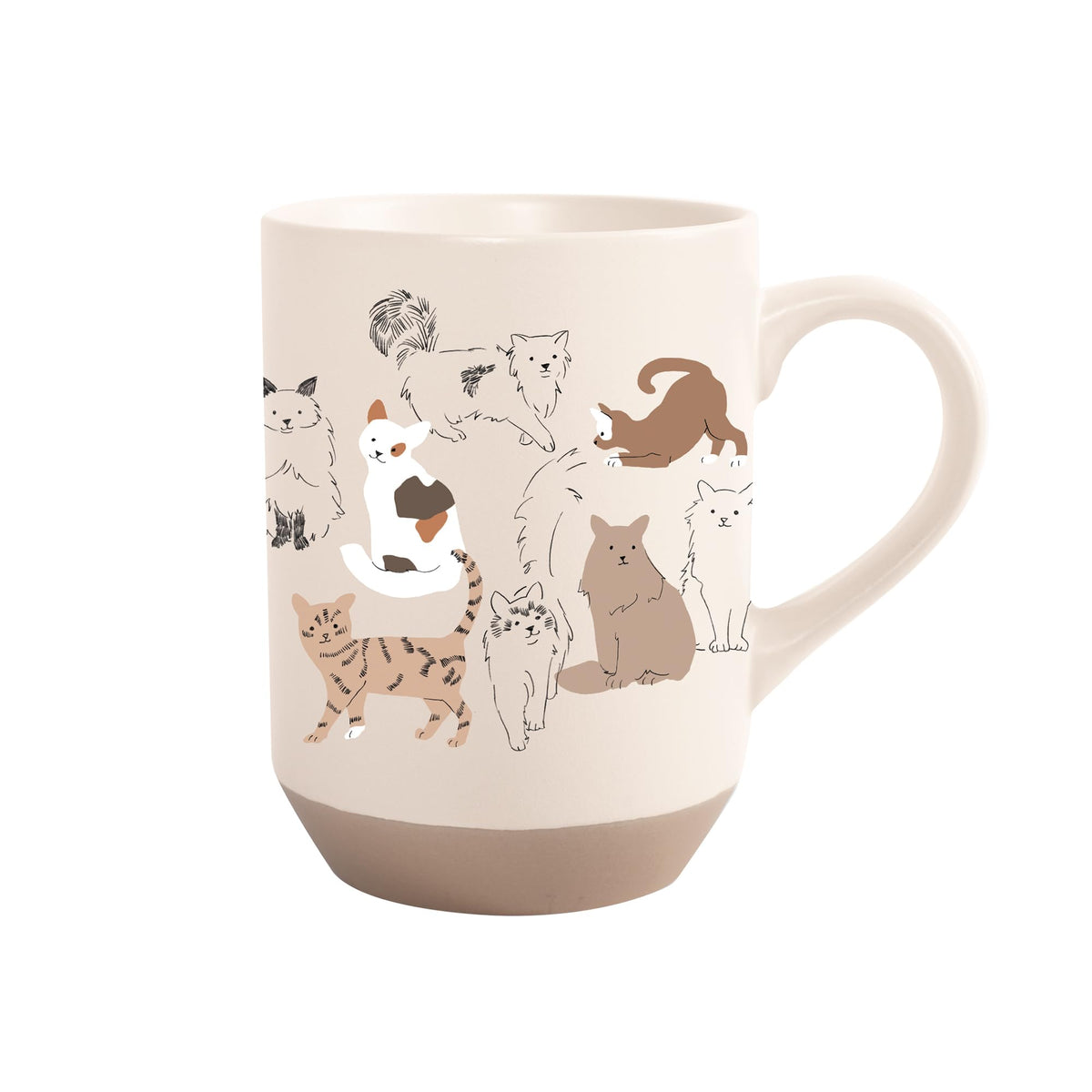 Fringe Studio Celestial Dog Stoneware Mug, 12 fl oz, Navy, 429017
