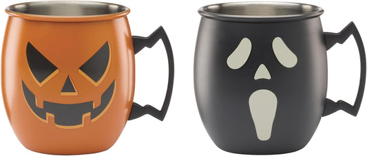 CAMBRIDGE Halloween Moscow Mule Mugs, Set Of 2