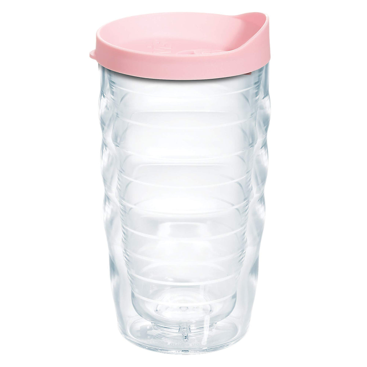 Tervis Clear & Colorful Lidded Made in USA Double Walled Insulated Tumbler Travel Cup Keeps Drinks Cold & Hot, 16oz Mug, Black Lid