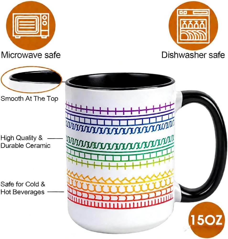 Funny Coffee Mugs for Women Men,15oz Hidden Message Ceramic Cup