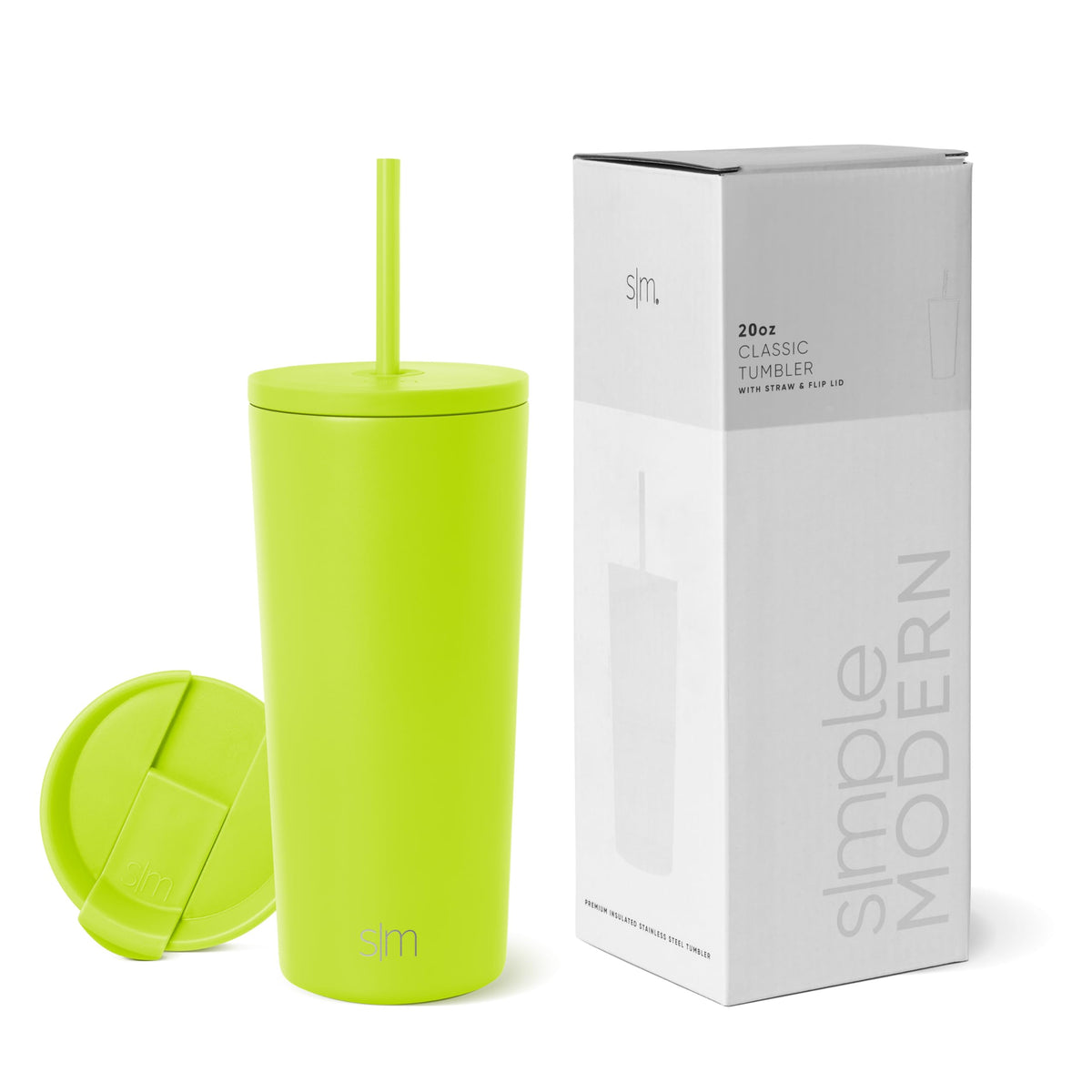 Simple Modern Iced Coffee Tumbler, Insulated | 24oz | Green