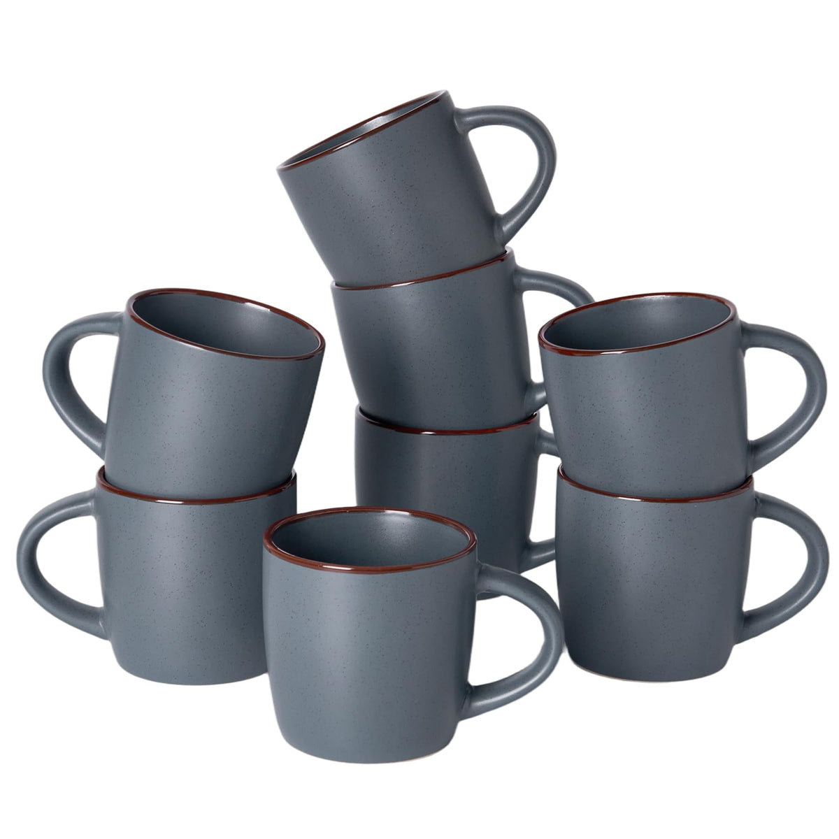 famiware Mercury Coffee Mugs 13 oz, Coffee Mugs Set of 4 with Handle, Cups for Latte, Hot Tea, Cappuccino, Mocha, Cocoa, Multi-color