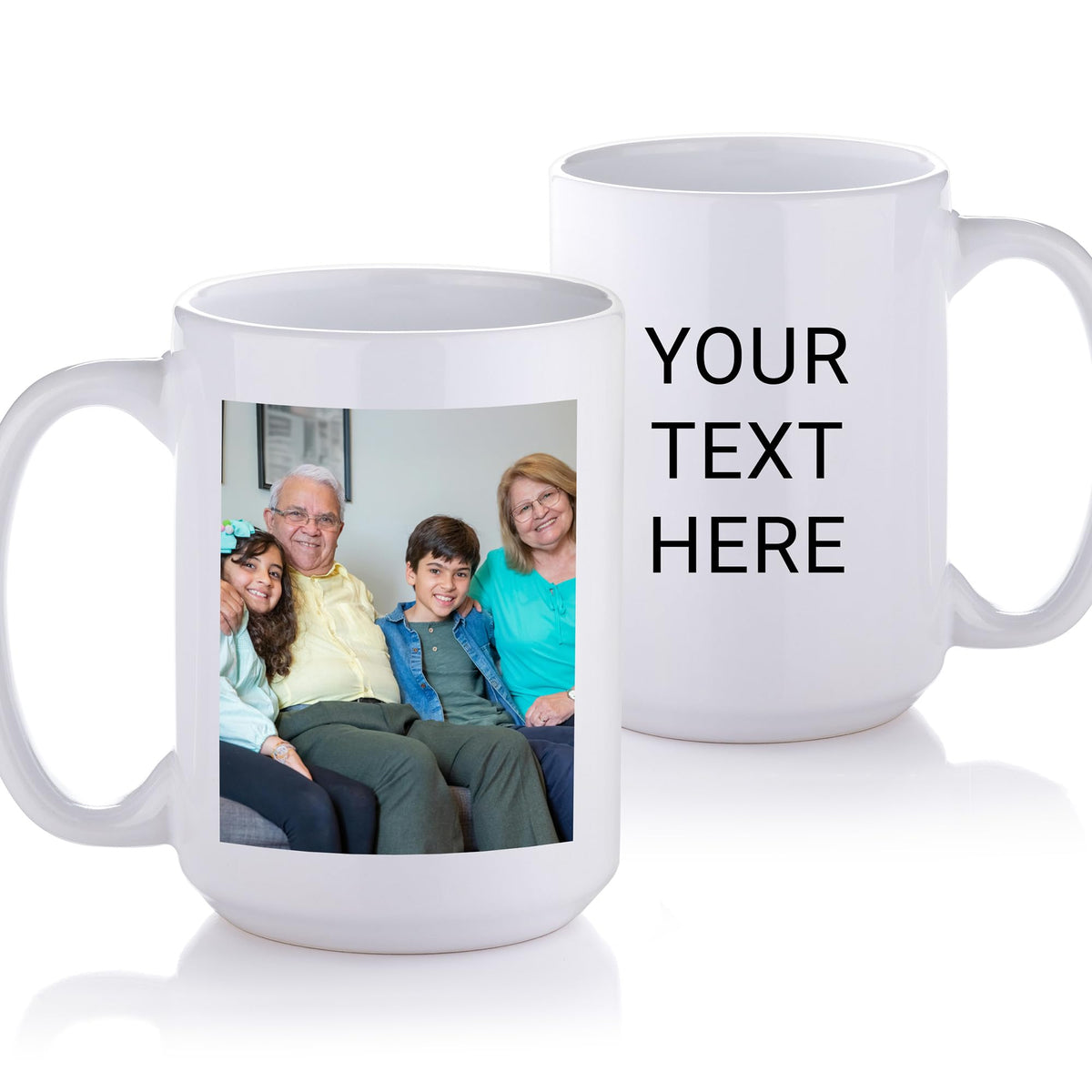 Lifetime Creations Custom New Baby Photo Mug with Text: Personalized Coffee Cup, 15 ounces, Custom Newborn Photo Gift for New Parents, New Mom Keepsake, Baby Name Announcement, Printed in USA