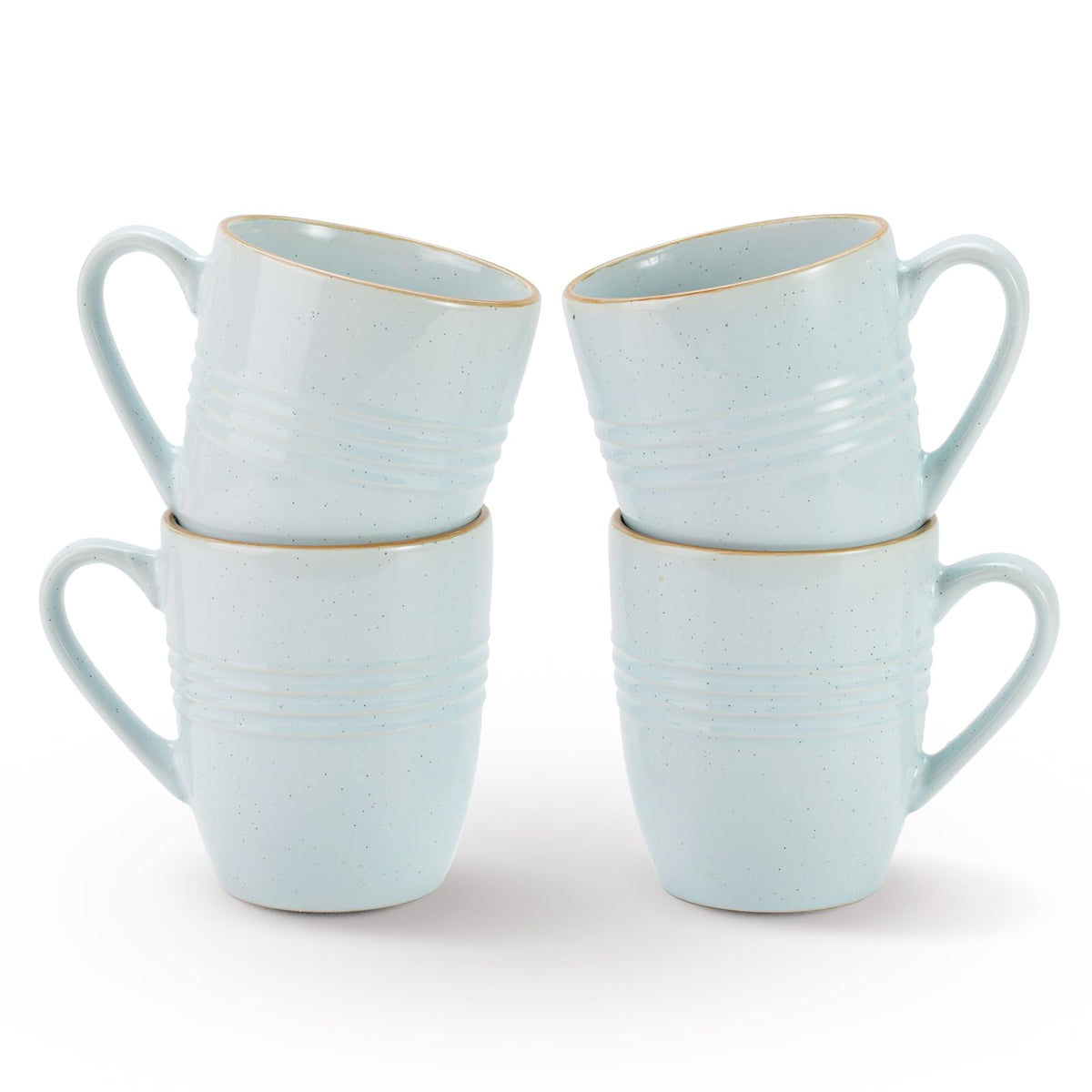 famiware Jupiter Coffee Mugs Set of 4, 13oz Coffee Mug Cups with Handle