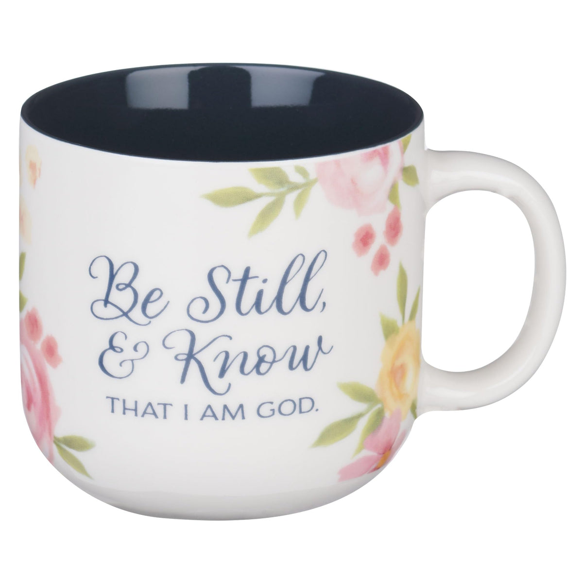 Christian Art Gifts Inspiring Ceramic Coffee Mug for Women: Lord Stood with Me Bible Verse, Microwave & Dishwasher Safe Novelty Cup, Sturdy Handle, Encouraging Gift for Women, Green Floral, 14 oz.