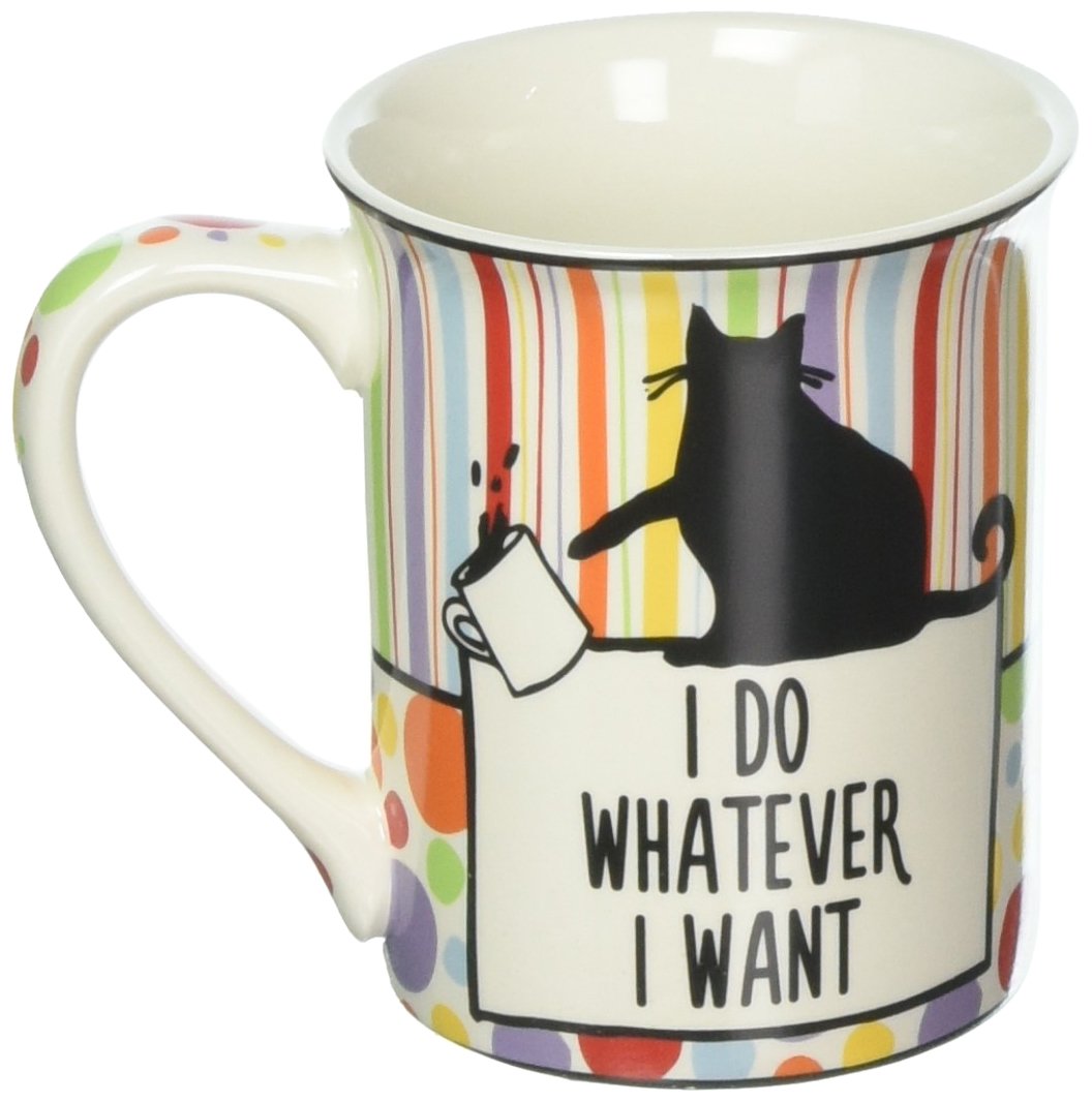 Our Name is Mud “Catffeine” Stoneware Mug, 16 oz.