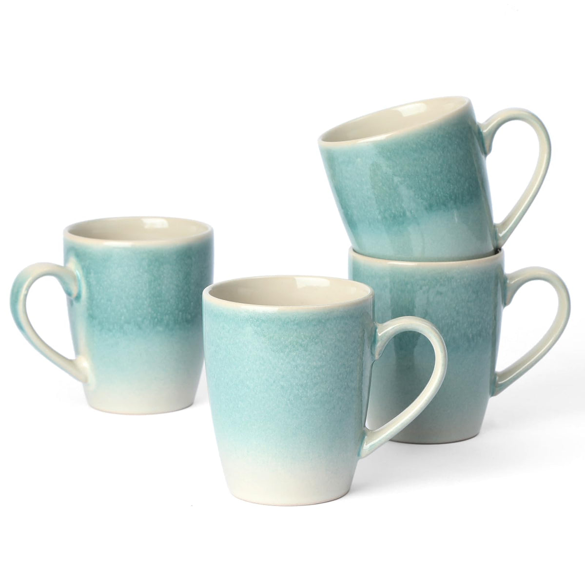 famiware Jupiter Coffee Mugs Set of 4, 13oz Coffee Mug Cups with Handle