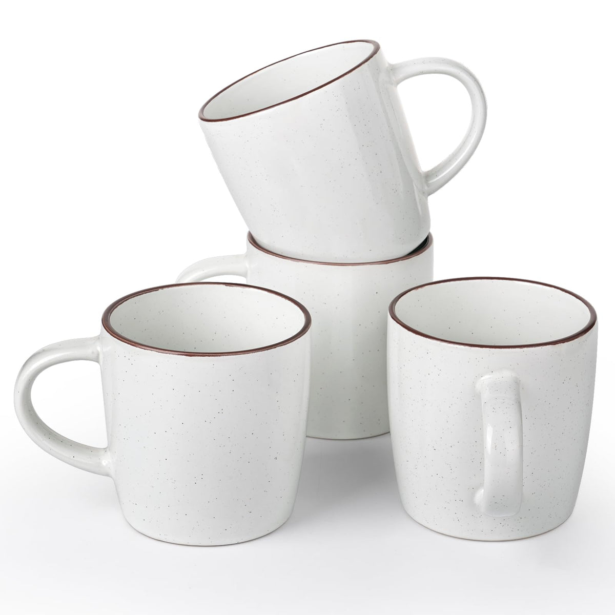 famiware Mercury Coffee Mugs 13 oz, Coffee Mugs Set of 4 with Handle, Cups for Latte, Hot Tea, Cappuccino, Mocha, Cocoa, Multi-color