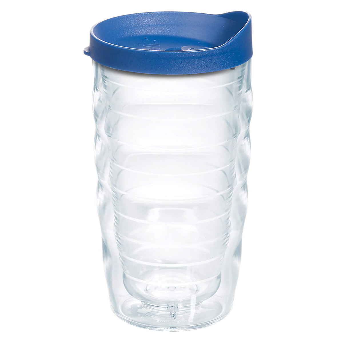 Tervis Clear & Colorful Lidded Made in USA Double Walled Insulated Tumbler Travel Cup Keeps Drinks Cold & Hot, 16oz Mug, Black Lid