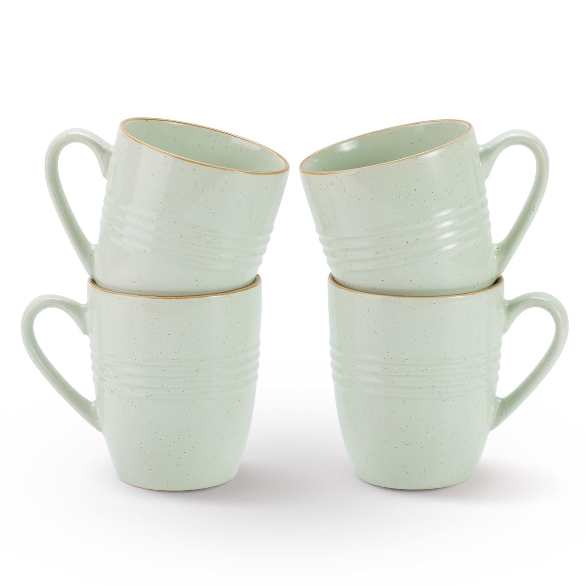 famiware Jupiter Coffee Mugs Set of 4, 13oz Coffee Mug Cups with Handle