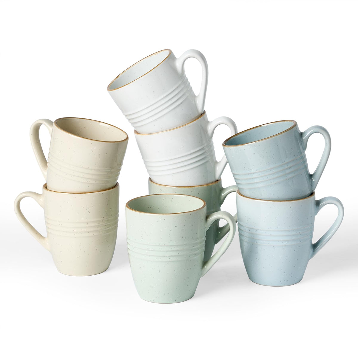 famiware Jupiter Coffee Mugs Set of 4, 13oz Coffee Mug Cups with Handle