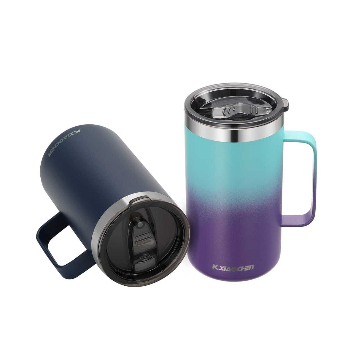KXIAOCHEN 20 oz Insulated Coffee Mug, Coffee Cup with Lid and Wide Handle
