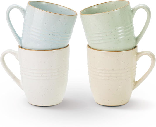 famiware Jupiter Coffee Mugs Set of 4, 13oz Coffee Mug Cups with Handle