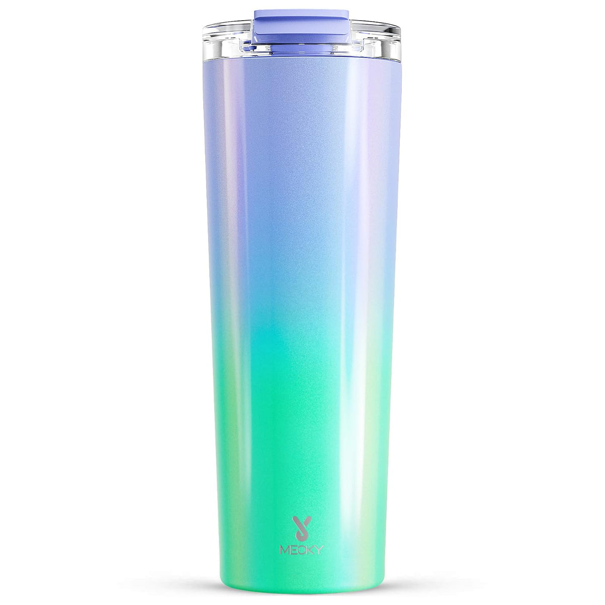 Meoky 24 oz Insulated Travel Coffee Mug: Leak Proof Lid, Night