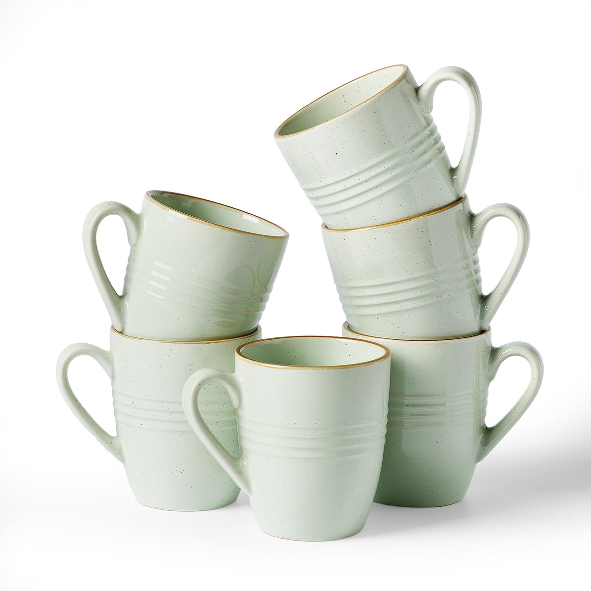 famiware Jupiter Coffee Mugs Set of 4, 13oz Coffee Mug Cups with Handle