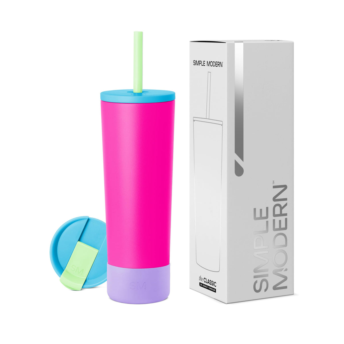 Simple Modern Iced Coffee Tumbler, Insulated | 24oz | Green