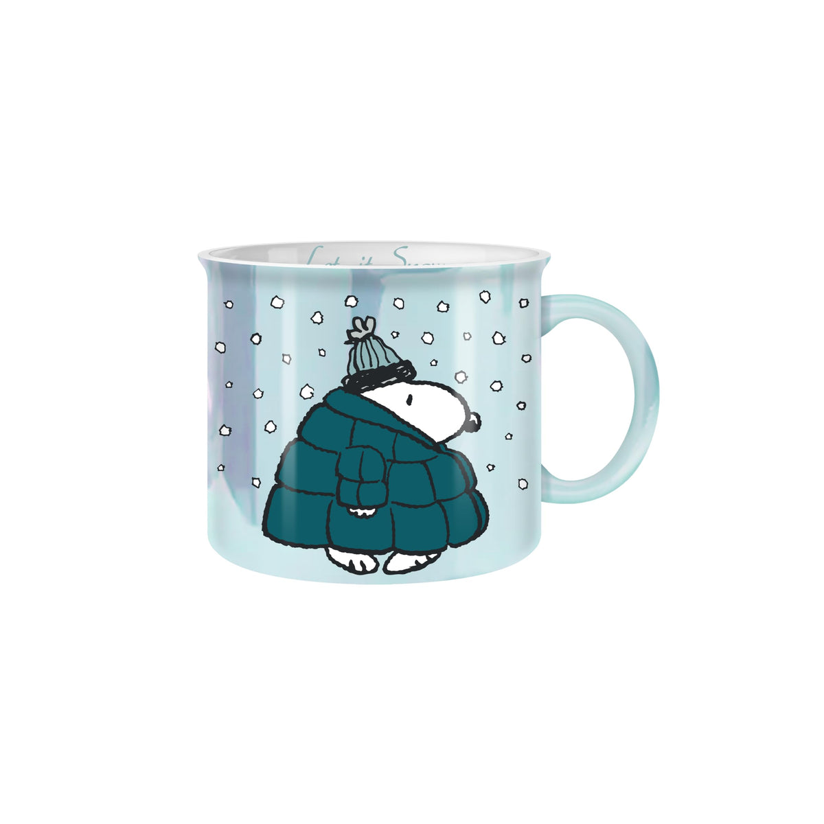 Silver Buffalo Peanuts Snoopy Fall Leaf, Wide Rim Ceramic Mug, 16oz