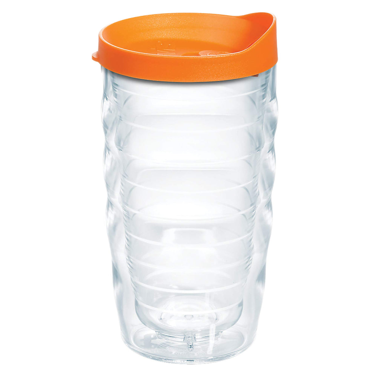 Tervis Clear & Colorful Lidded Made in USA Double Walled Insulated Tumbler Travel Cup Keeps Drinks Cold & Hot, 16oz Mug, Black Lid