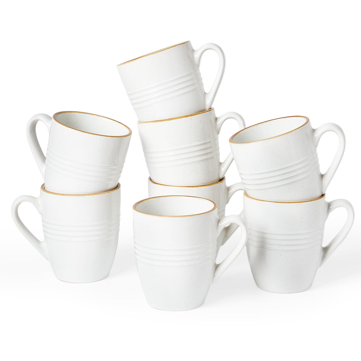 famiware Jupiter Coffee Mugs Set of 4, 13oz Coffee Mug Cups with Handle