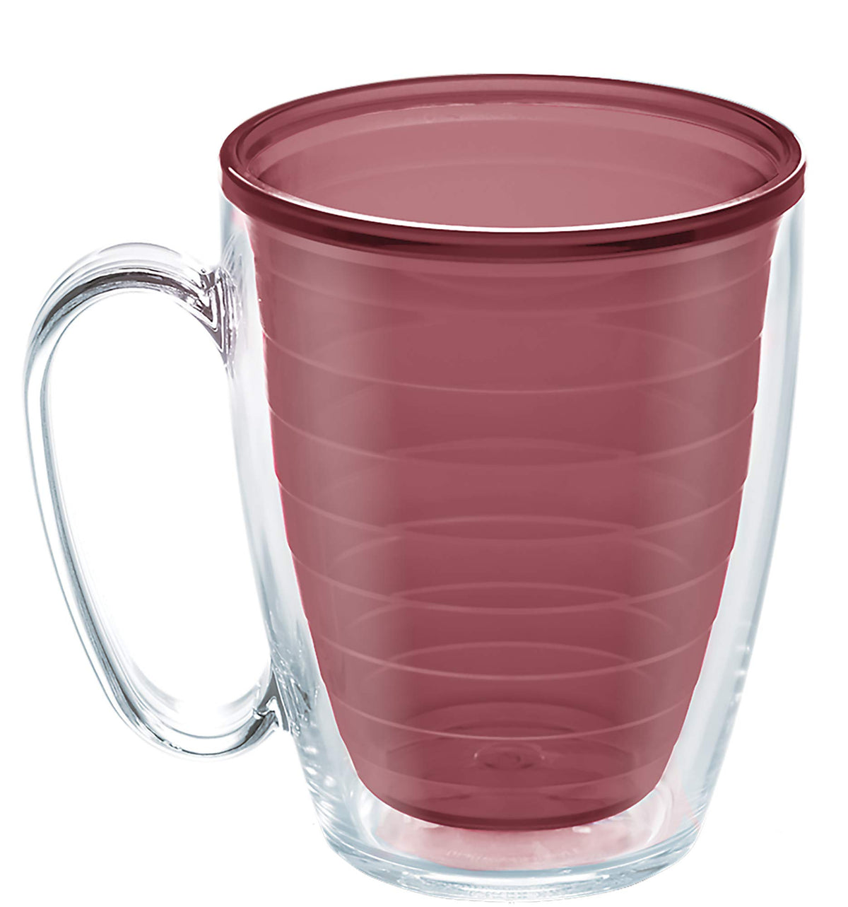 Tervis Clear & Colorful Tabletop Made in USA Double Walled Insulated Tumbler Travel Cup Keeps Drinks Cold & Hot, 16oz Mug, Clear