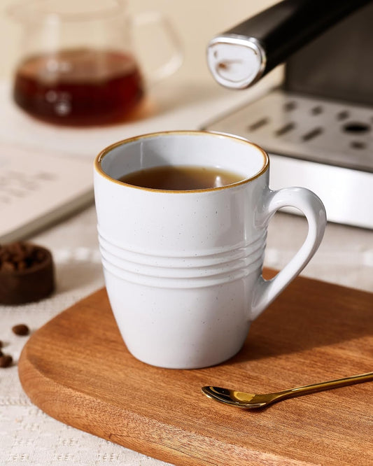 famiware Jupiter Coffee Mugs Set of 4, 13oz Coffee Mug Cups with Handle