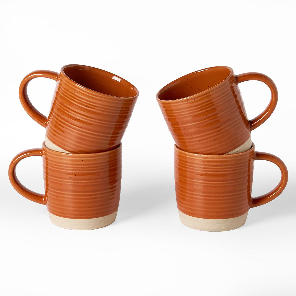famiware Coffee Mugs Set of 6, 13 oz Mug Set, Ceramic Cup Set with Handle