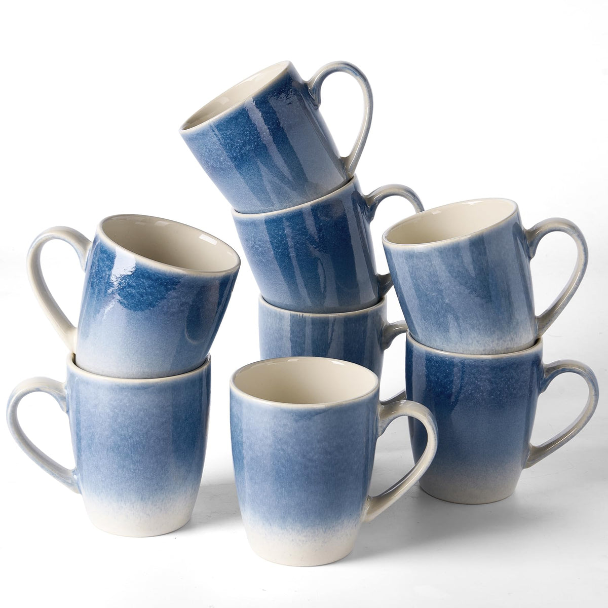 famiware Jupiter Coffee Mugs Set of 4, 13oz Coffee Mug Cups with Handle