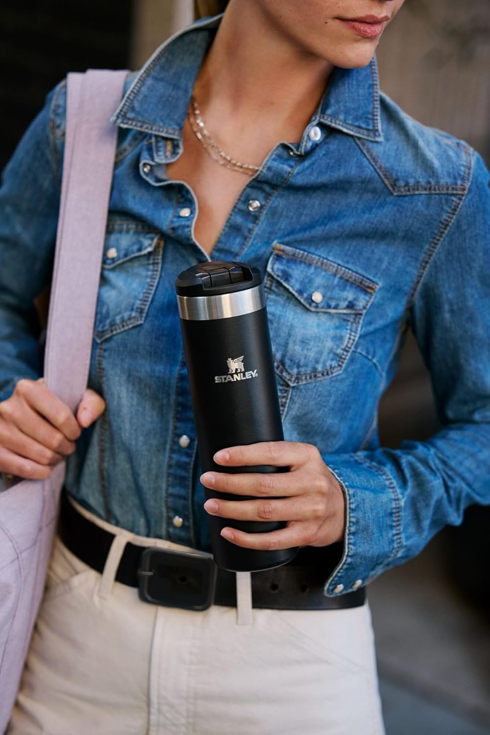 STANLEY Transit Flip Top Mug, 16 oz, Ash