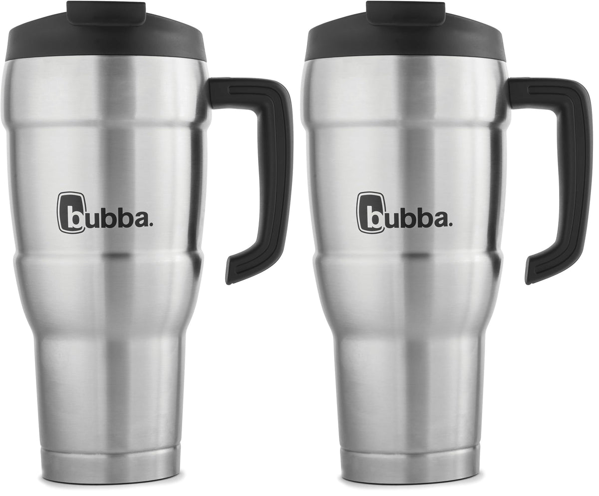 Bubba HERO Vacuum-Insulated Stainless Steel Travel Mug with Handle, 18 oz, Gunmetal
