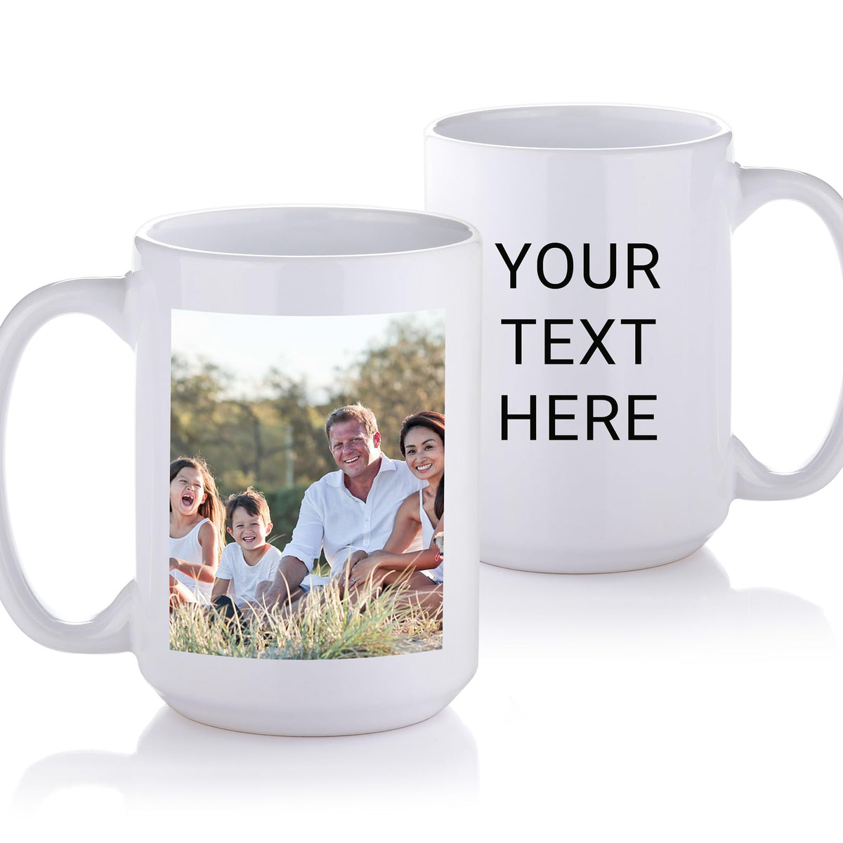 Lifetime Creations Custom New Baby Photo Mug with Text: Personalized Coffee Cup, 15 ounces, Custom Newborn Photo Gift for New Parents, New Mom Keepsake, Baby Name Announcement, Printed in USA