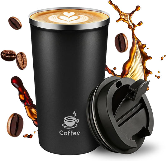17oz Travel Coffee Mug ,Leakproof Vacuum Coffee Cup Insulated Tumbler