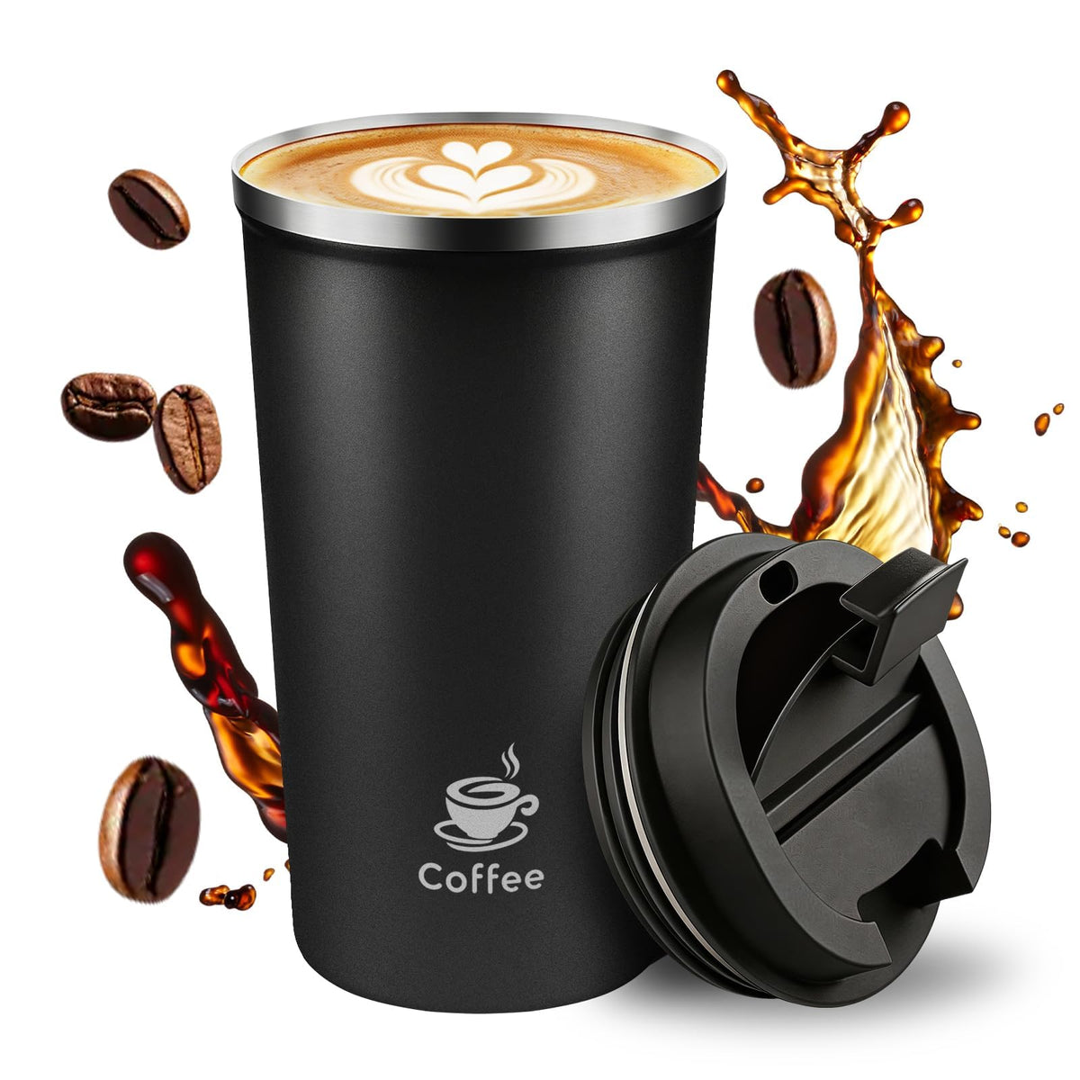 17oz Travel Coffee Mug ,Leakproof Vacuum Coffee Cup Insulated Tumbler