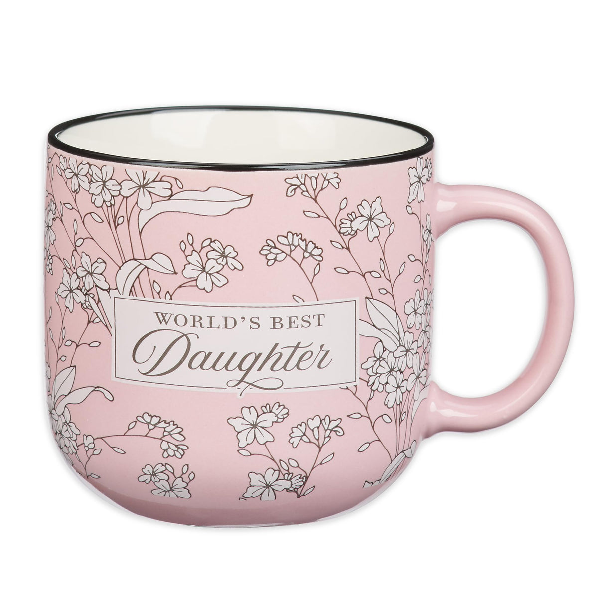 Christian Art Gifts Inspiring Ceramic Coffee Mug for Women: Lord Stood with Me Bible Verse, Microwave & Dishwasher Safe Novelty Cup, Sturdy Handle, Encouraging Gift for Women, Green Floral, 14 oz.