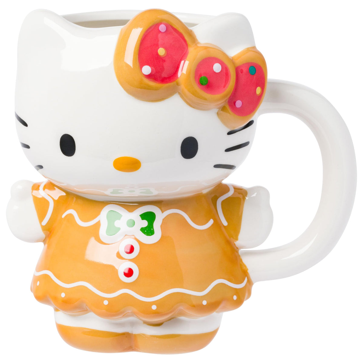 Silver Buffalo Sanrio Hello Kitty Spooky Skeleton, 3D Sculpted Mug, 20oz