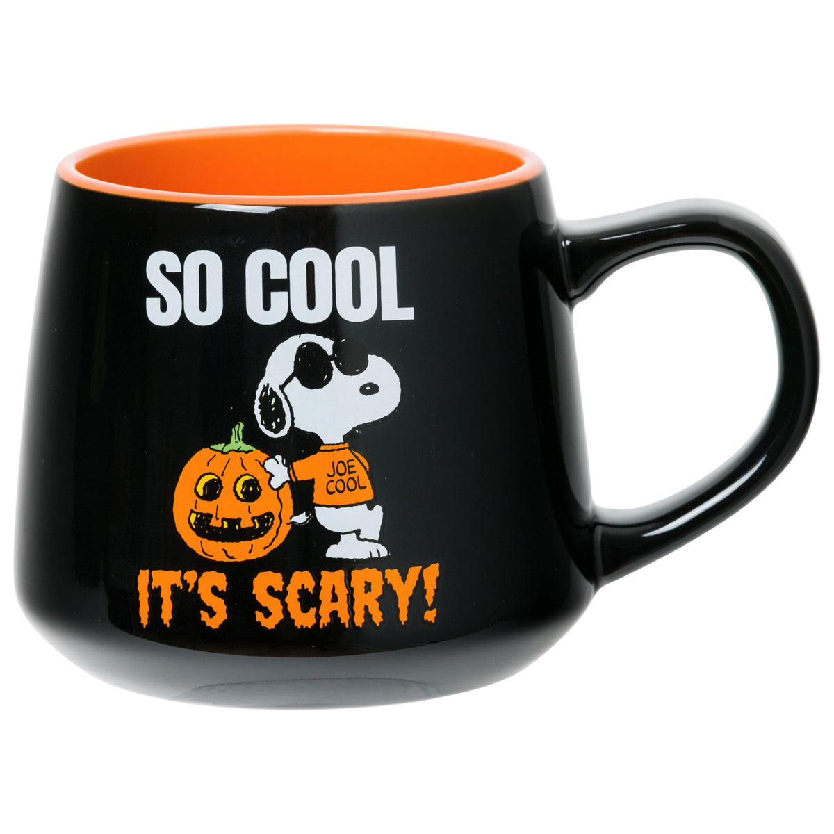 Silver Buffalo Peanuts Snoopy Fall Leaf, Wide Rim Ceramic Mug, 16oz