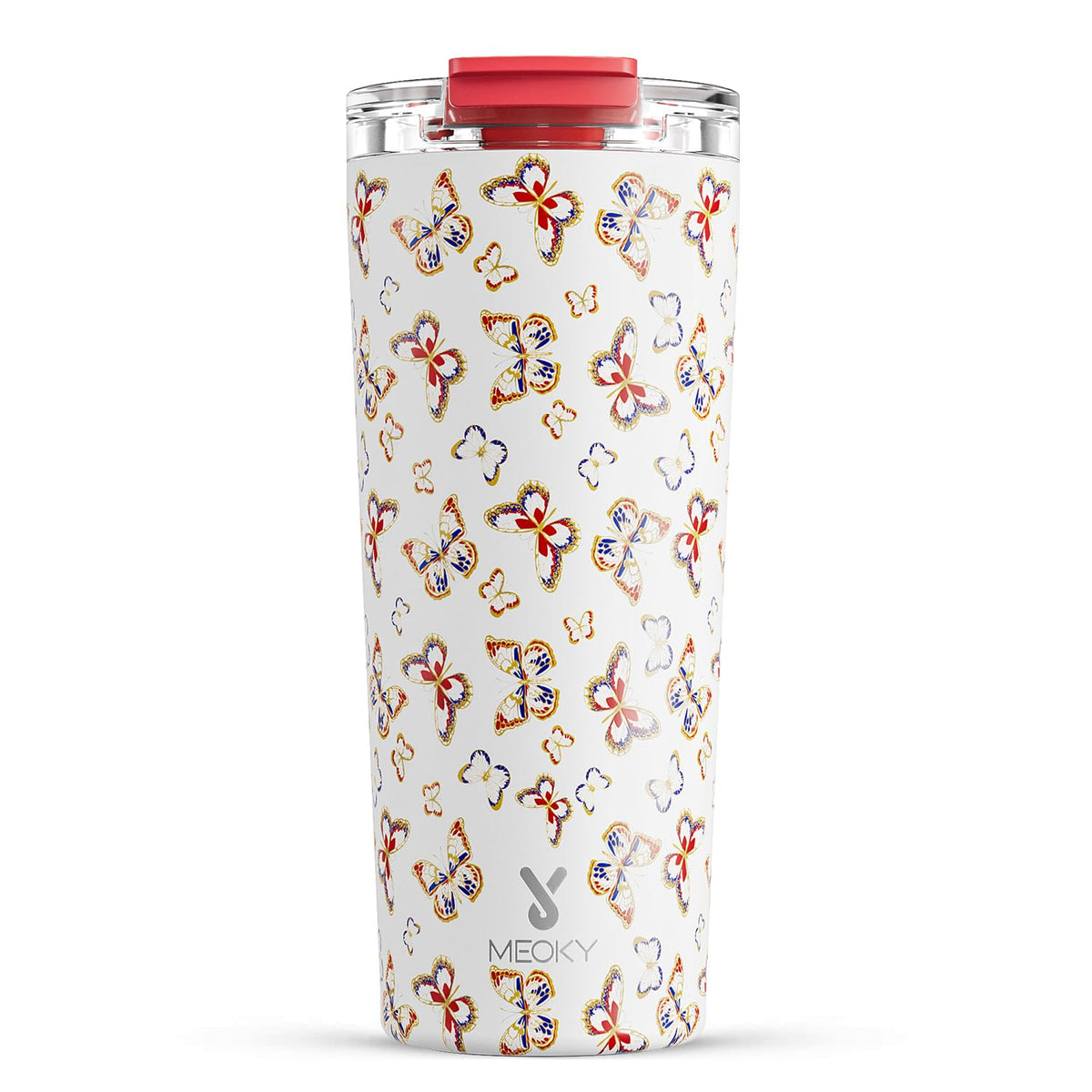 Meoky 24 oz Insulated Travel Coffee Mug: Leak Proof Lid, Night