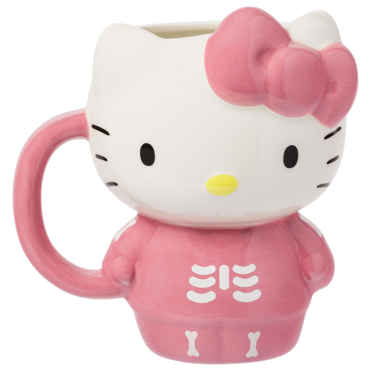 Silver Buffalo Sanrio Hello Kitty Spooky Skeleton, 3D Sculpted Mug, 20oz